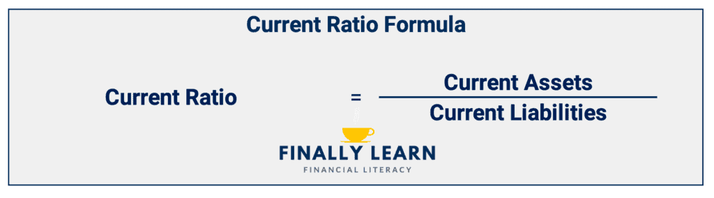current ratio formula
