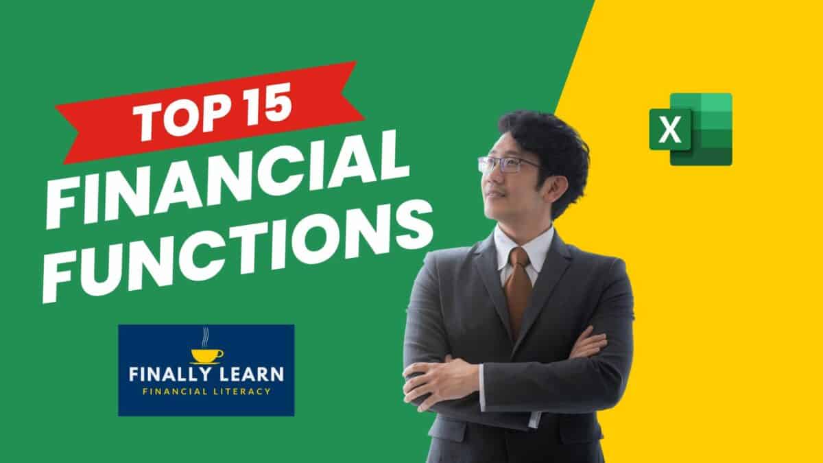 top 15 financial functions excel